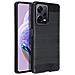Forcell Custodia B-case Tpu Silicone Cover Case Per Xiaomi Redmi Note 12 Pro+ 5g Carbon Metal Black - Foto miniatura 1