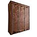 Armadio Spogliatoio In Tessuto Con Ante Con Cerniera E Tasche Laterali Home Misure 170x127x45cm Marrone - Foto miniatura 4