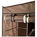 Armadio Spogliatoio In Tessuto Con Ante Con Cerniera E Tasche Laterali Home Misure 170x127x45cm Marrone - Foto miniatura 7