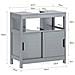 Mobile Sottolavabo Con Ante Scorrevoli 60x30x60cm Frg128-ii-sg - Foto miniatura 3