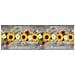 Tappeto Passatoia Cucina Antiscivolo Sottolavello Digitale Disegni Floreali 50x280 Girasoli Papaveri - Foto miniatura 3