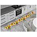 Tappeto Passatoia Cucina Antiscivolo Sottolavello Digitale Disegni Floreali 50x280 Girasoli Papaveri - Foto miniatura 1