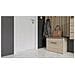 Parma Mini Sonoma Scarpiera Parma Mini Sonoma Nero Rovere Laminato Plastica Moderno - Foto miniatura 2