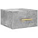 Comodino A Muro Grigio Cemento 35x35x20 Cm - Foto miniatura 2