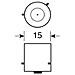 24v da Multi-led 12 Led - (py21w) - Bau15s - 1 Pz - D /blister - Arancio - Foto miniatura 3