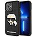 Cover Per Iphone 14 Pro Max 3d Rubber Karl's Head, Nero - Foto miniatura 2