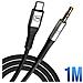 Cavo Da Usb-c A Jack 3,5 Mm Alluminio Robusto Suono Nitido 1 Metro, Nero - Foto miniatura 3