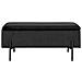Panca Con Portaoggetti Watford - Nero - Poliestere - 36,5x95x46 Cm - Foto miniatura 1