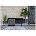 Panca Con Portaoggetti Watford - Nero - Poliestere - 36,5x95x46 Cm - Foto miniatura 2