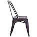 Sedia Impilabile In Acciaio Stile Industriale Moderno Industrial Style Dark - Foto miniatura 3