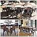 Sedia Impilabile In Acciaio Stile Industriale Moderno Industrial Style Dark - Foto miniatura 8