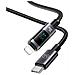 Cavo 30w Usb-c A Lightning 1.2m Modello Display Sf Con Schermo Led, Nero - Foto miniatura 2