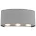 Applique Led Luce Bianca Faretto 16 W Lampada Da Parete 6 Cob Ip65 Grigio Es68gf - Foto miniatura 2