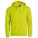 Basic Hoody Verde Lime S - Foto miniatura 1