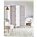 Paravento Avenes 170 X 163 Cm Bianco Sporco Legno - Foto miniatura 1