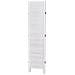 Paravento Avenes 170 X 163 Cm Bianco Sporco Legno - Foto miniatura 4