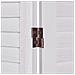 Paravento Avenes 170 X 163 Cm Bianco Sporco Legno - Foto miniatura 5