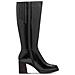 Black Casual Closed Long Heeled Boot Stivali Sintetico E Tessile Scarpe Donna Nero Eu 41, 1-25533-43 001 - Foto miniatura 3
