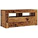 Mobile Porta TV con LED Legno Antico 90x35x40 cm Multistrato - Foto miniatura 10