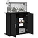 Supporto per Acquario 81x36x73 cm Legno Multistrato Rovere Nero - Foto miniatura 2