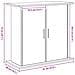 Supporto per Acquario 81x36x73 cm Legno Multistrato Rovere Nero - Foto miniatura 6