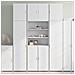 Credenza Bianca 80x42,5x249 Cm In Legno Multistrato - Foto miniatura 1