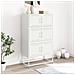 Credenza Bianca 68,5x38,5x123,5 In Acciaio - Foto miniatura 3