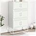 Credenza Bianca 68,5x38,5x123,5 In Acciaio - Foto miniatura 1