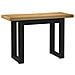 Scrivania Noain Gambe A Forma Di U 120x50x75 Cm Legno Massello - Foto miniatura 1