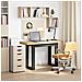 Scrivania Noain Gambe A Forma Di U 120x50x75 Cm Legno Massello - Foto miniatura 2