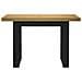 Scrivania Noain Gambe A Forma Di U 120x50x75 Cm Legno Massello - Foto miniatura 3