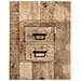Comodino 60x32x80 Cm In Legno Grezzo Massello Di Mango - Foto miniatura 2