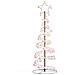 Albero di Natale a LED con Palline 100 LED Bianco Caldo 150 cm - Foto miniatura 6