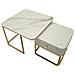 Tavolino Mf794 - Beige - Legno - 70x70x48 Cm - Foto miniatura 4
