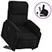 Poltrona Alzapersona Reclinabile Nera in Tessuto Microfibra - Foto miniatura 1