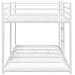 Letto a Castello senza Materasso Bianco 107x203 cm in Acciaio - Foto miniatura 6