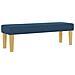 Letto Box Spring con Materasso e Panca Blu 120x200 cm Tessuto - Foto miniatura 7