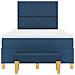 Letto Box Spring con Materasso e Panca Blu 120x200 cm Tessuto - Foto miniatura 9