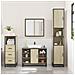 Set Mobili da Bagno 3 pz Rovere Sonoma in Legno Multistrato - Foto miniatura 3