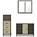 Set Mobili da Bagno 3 pz Rovere Sonoma in Legno Multistrato - Foto miniatura 5