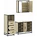 Set Mobili da Bagno 3 pz Rovere Sonoma in Legno Multistrato - Foto miniatura 8