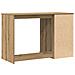 Scrivania  con spazio di archiviazione in rovere artigianale 50x115x75 cm in legno ingegnerizzato - Foto miniatura 6