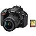 D5600 Kit Af-p 18-55mm F3.5-5.6g Vr + Scheda Sd Da 64gb - Foto miniatura 1