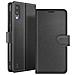 Custodia A Portafoglio Per Galaxy M10 Con Funzione Supporto E Linguetta Magnetica, Nero - Foto miniatura 1