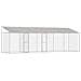 Gabbia per cani Argento 800 x 200 x 256 cm Acciaio zincato - Foto miniatura 1