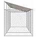 Gabbia per cani Argento 800 x 200 x 256 cm Acciaio zincato - Foto miniatura 4