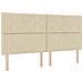 Letto a molle con materasso Crema 200 x 200 cm Tessuto - Foto miniatura 5