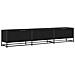 Mobile TV Rovere nero 210 x 35 x 41 cm Legno multistrato - Foto miniatura 1