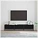 Mobile TV Rovere nero 210 x 35 x 41 cm Legno multistrato - Foto miniatura 2