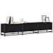 Mobile TV Rovere nero 210 x 35 x 41 cm Legno multistrato - Foto miniatura 3